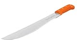 Truper 15886 Tapered Steel Blade Machete with Molded Handle, 20-Inch