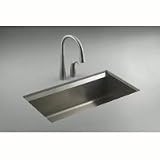 KOHLER K-3673-NA 8 Degree Large Single Kitchen Sink