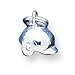 Sterling Silver Batting Helmet Charm with 20 inch Sterling Silver Chain
