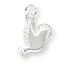 Sterling Silver Dove Charm - Guaranteed Delivery by Dec 24th