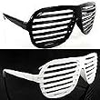NEW 2 KANYE STRONGER SHUTTER SHADES HIP HOP SUNGLASSES BLACK AND WHITE