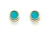 9ct Gold Turquoise Birthstone Earrings - December