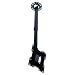 Peerless PARAMOUNT LCD Ceiling Mount PC932C - Mounting kit ( extension column, ceiling plate, tilt bracket, mounting adapter ) for LCD TV ( Tilt &amp; Swivel ) - cold-rolled steel - black - screen size: 15" - 37" - mounting interface: 100 x 100 mm, 75 x 75 mm, 200 x 200 mm, 200 x 100 mm