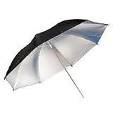 Savage 40 Silver Umbrella with Black Cover.
