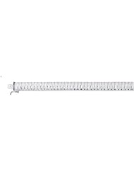 CleverEves Sterling Silver Diamond-Cut Reversible Cleopatra Bracelet