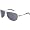 Gunmetal With Silver Temples/Black Mirror, One Siz