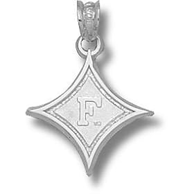Click here to buy Furman Paladins Diamond with F 5 8 Pendant - Sterling Silver Jewelry by Logo Art.