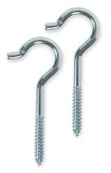 Battalion 1WBN9 Ceiling Hook, Zinc, Length 1 1/4 In, PK 20