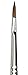 da Vinci Oil & Acrylic Series 1824 Oil Paint Brush, Filbert Russian Red Sable with Long Grey Handle, Size 0