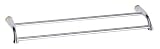 Danze D441612CPB Plymouth 24-Inch Double Towel Bar, Chrome and Polished Brass