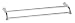 Danze D441612CPB Plymouth 24-Inch Double Towel Bar, Chrome and Polished Brass Image