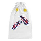 Shoe Bag by Zazendi - Flip Flop stars & stripes