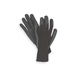 String Knit Palm Latex Dipped Gloves, 12-pairs Black X-large