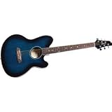 Ibanez Talman TCY10 Acoustic-Electric Guitar (Transparent Blue Sunburst)