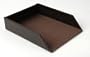 Crocodile /Fx Leather Letter Tray - BLACK