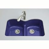 Kohler K-6626-6U Langlade Kitchen Sink, Iron Cobalt