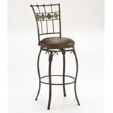 Lakeview Swivel Counter Stool - Slate Accent in Brown - Hillsdale Furniture ....