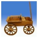 Wooden Wagon Planter 34in by J.D. Yeatts