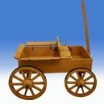 Wooden Wagon Planter 34in from Garden Wagons
