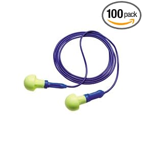 AO Safety/3M Tekk 318-1001 EAR Corded Push-In Earplugs, 100-Pair