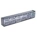 Deflecto 20604OPU Six-bin horizontal tilt bin storage system, 23-5/8w x 3-5/8d x 4-1/2h, black