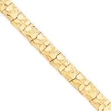 10k 10.0mm NUGGET Bracelet - 7 Inch