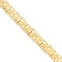 10k 10.0mm NUGGET Bracelet - 7 Inch - JewelryWeb