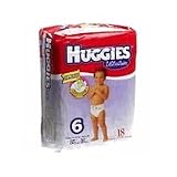 Huggies Ultratrim Diapers Unisex, Size 6, Over 35 lbs, Jumbo Pack 52126 - 18 diapers / pack, 4packs