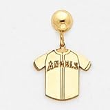 14K Los Angeles Angels Jersey Kidney Earrings