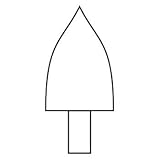 ビトリファイド 一般軸付といし(異形) WA60P 16×32×6×40 CNM306