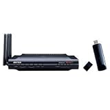 BUFFALO Air Station NFINITI Giga 11n/a/g/b対応 無線LANルーター 子機(USB)セット WZR-AGL300NH/U