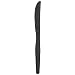 Dixie KH517 Heavy Weight Polystyrene Knife, 7.5" Length, Black (Case of 1,000)