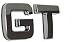 Produkt-Bild: 3D Autoaufkleber GT chrom Heck Emblem Schriftzug Aufkleber