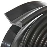 Frost King G9 Nail-On Rubber Garage Door Bottom Seal, 2-1/4-Inch by 9-Foot, Black