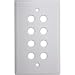 SpeakerCraft 8 Socket Hook Upz Standard Connector Faceplate Image