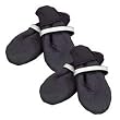 Muttluks Black Fleece Lined Dog Boots, Small