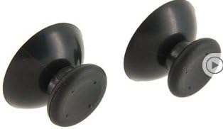 Analog Thumb Stick Cap Replacement Part for Xbox 360 2-Pack (Black)