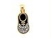 Brand new 14K YELLOW GOLD CHARM PENDANT W/DIAMONDS - BABY SHOES on sales