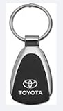 Toyota Chrome/Black Teardrop Keychain