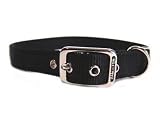 HAMILTON DOUBLE NYLON DOG COLLAR BLACK 1 X 30 - B0006G4XRY