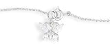 9 Rolo with CZ Butterfly Anklet