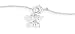 Jewelry : 9" Rolo with CZ Butterfly Anklet