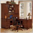 Wynwood Artisan L-Shape Wood Desk in Cherry