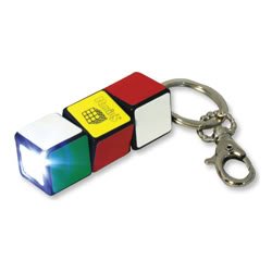 Rubik's Cube Mini Flashlight Keychain