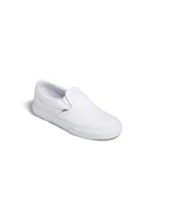 Shoes: Vans Classic Slip-on Youth Boys Size 4 White Textile Sneakers Shoes - Zappos - FBZ setup