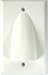 White Single Gang Bulk Cable Wall Plate
