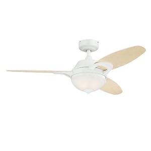 Westinghouse Lighting 7869100 Arcadia Two-light 46-inch Reversible Three-blade Indoor Ceiling Fan