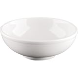 Porcelain Whiteware Crockery Set - Noodle / Soup Bowl - 19cm 7 1/2 (Box 6)