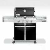 Weber 7121001-7221001 Summit E-420 Gas Grill with Side Burner and Grill Handle Light