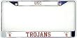 USC Trojans Chrome License Plate Frame